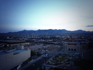 View of El Paso from hotel window - author provided image