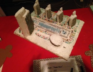 Gingerbread Sculpture of Empire State Plaza - author provided image