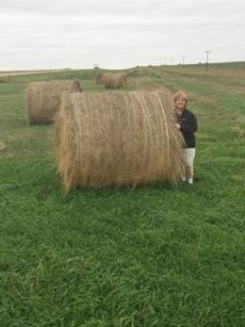 Donna Next to Hay Bale - author provided images