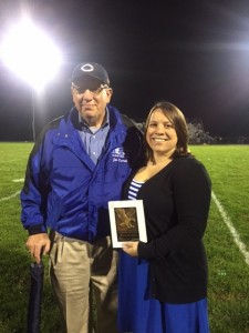 Abby after Receiving Her Award - provided by author