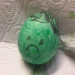 Hulk decorated egg - author provided image