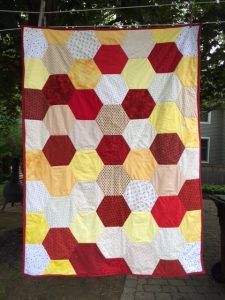 College graduation quilt - photo provided by author