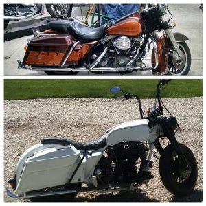 Harley Davidson before and after - author provided image