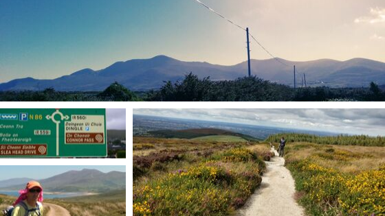 Ireland hiking photo collage