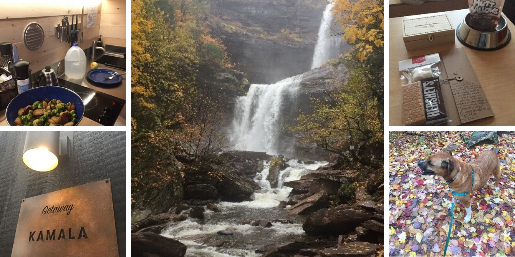 Getaway Collage - Kaaterskill Falls, elements inside the room