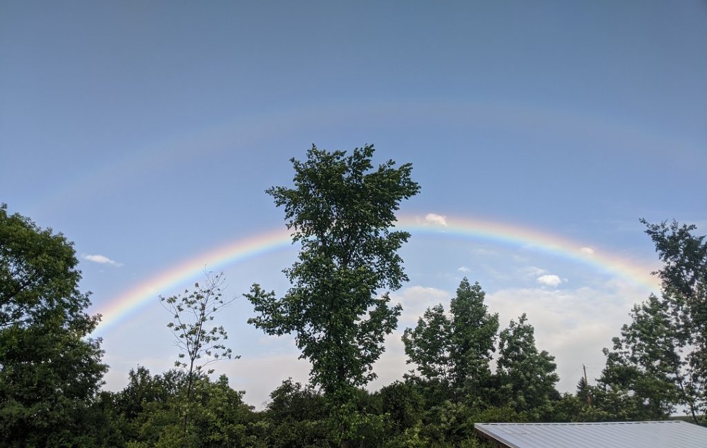 Rainbow after a storm