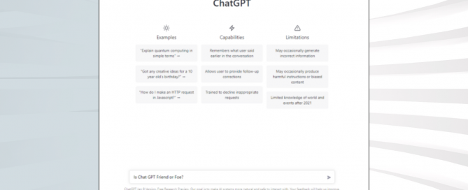 ChatGPT: Friend or Foe? Part 1