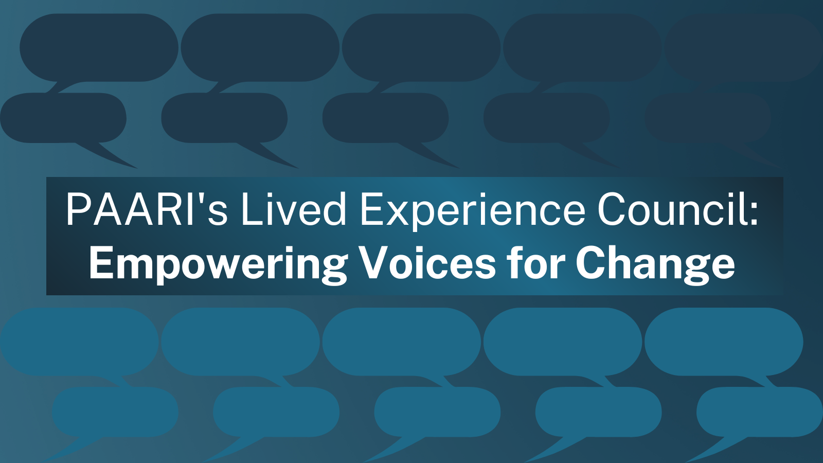 PAARI’s Lived Experience Council: Empowering Voices for Change